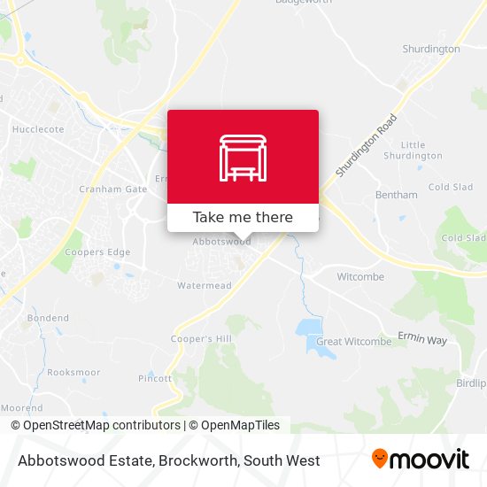 Abbotswood Estate, Brockworth map