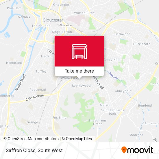 Saffron Close map
