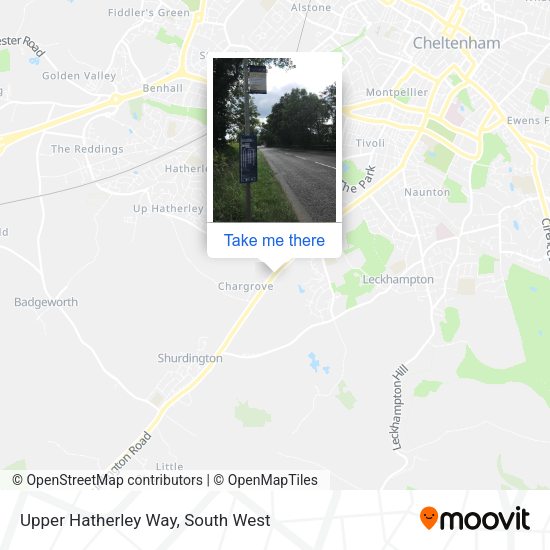 Upper Hatherley Way map