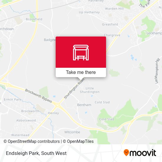 Endsleigh Park map