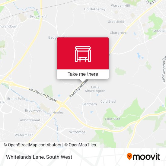 Whitelands Lane map