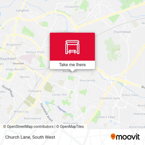 Church Lane map