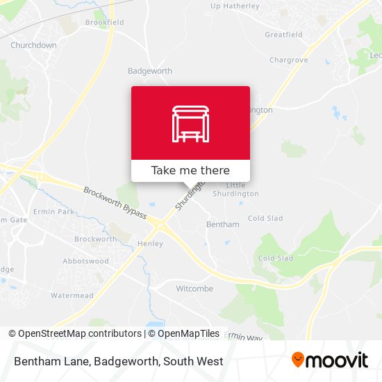 Bentham Lane, Badgeworth map
