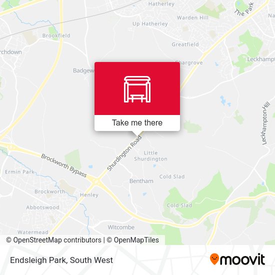 Endsleigh Park map