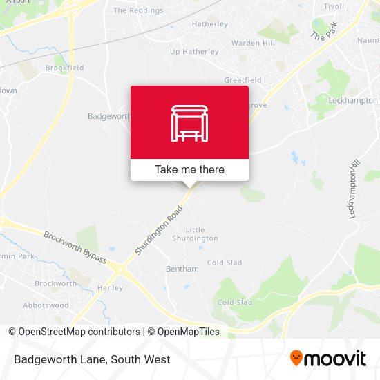 Badgeworth Lane map