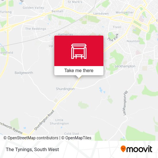 The Tynings map