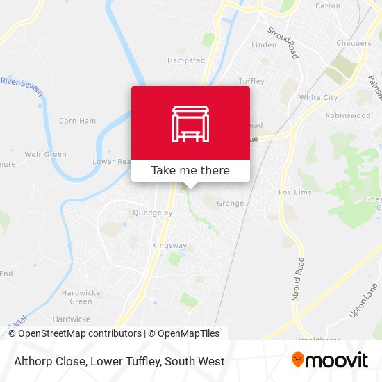 Althorp Close, Lower Tuffley map