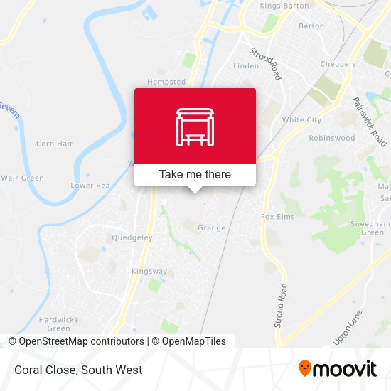 Coral Close map