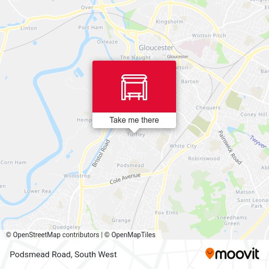 Podsmead Road map