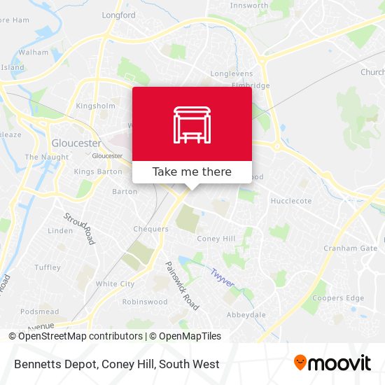 Bennetts Depot, Coney Hill map