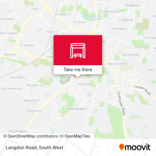 Langdon Road map