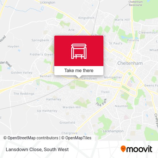 Lansdown Close map