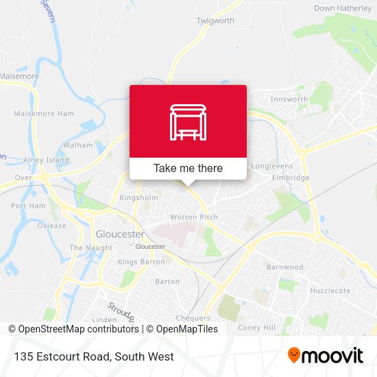 135 Estcourt Road map