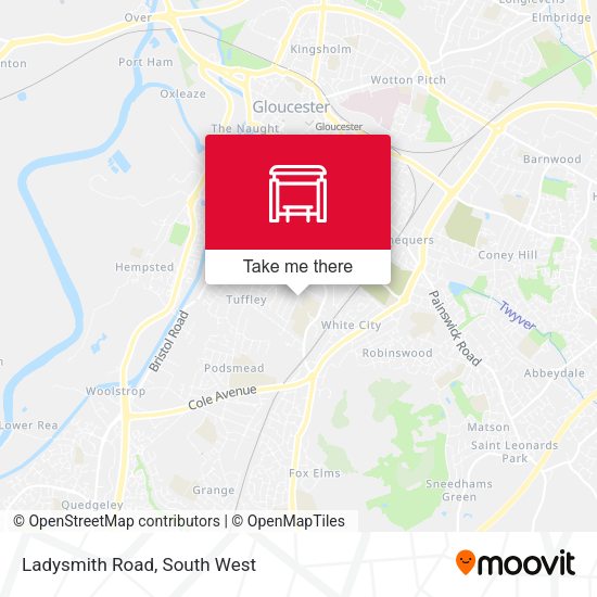 Ladysmith Road map