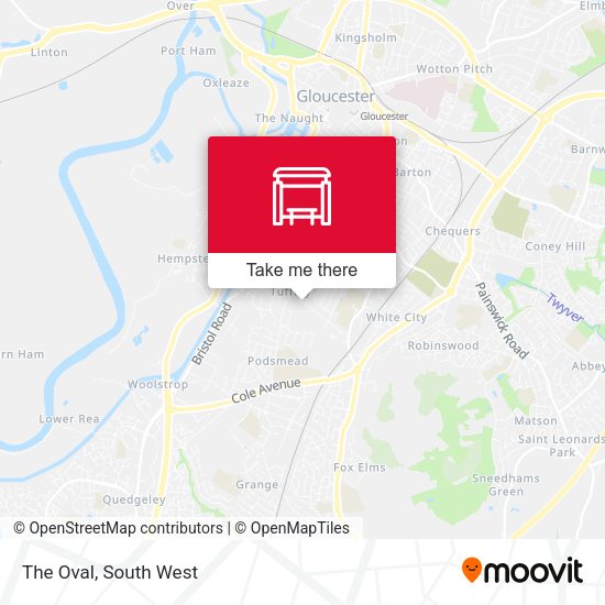 The Oval map