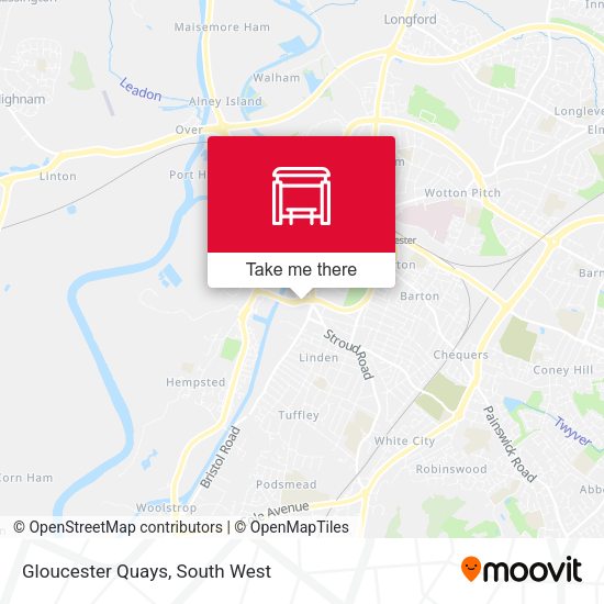 Gloucester Quays map