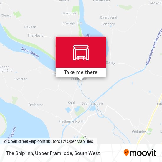 The Ship Inn, Upper Framilode map