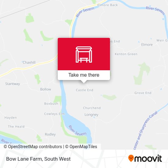 Bow Lane Farm map