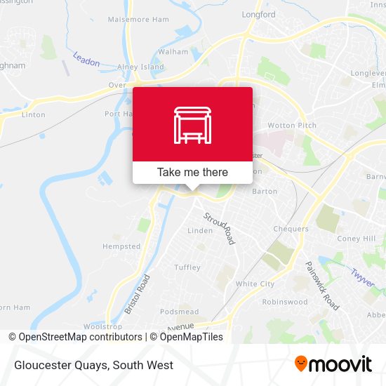 Gloucester Quays map