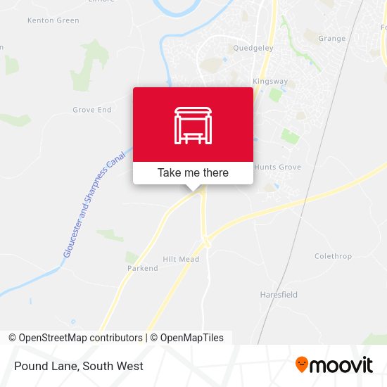 Pound Lane map