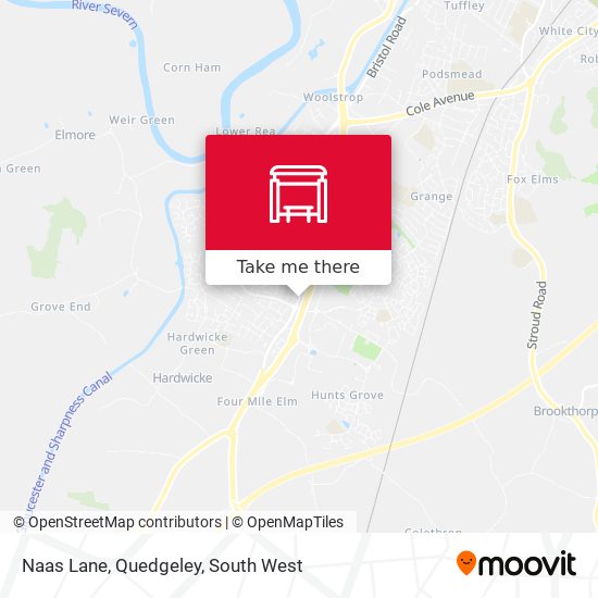 Naas Lane, Quedgeley map