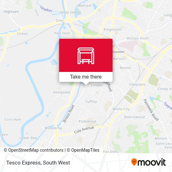 Tesco Express map