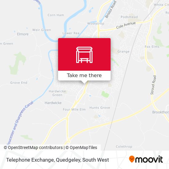 Telephone Exchange, Quedgeley map