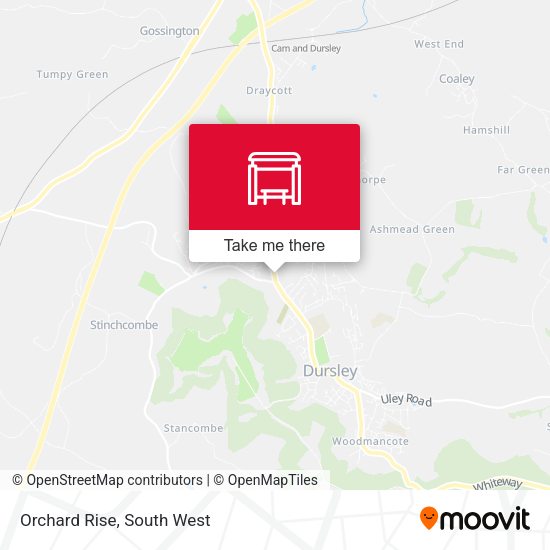 Orchard Rise map