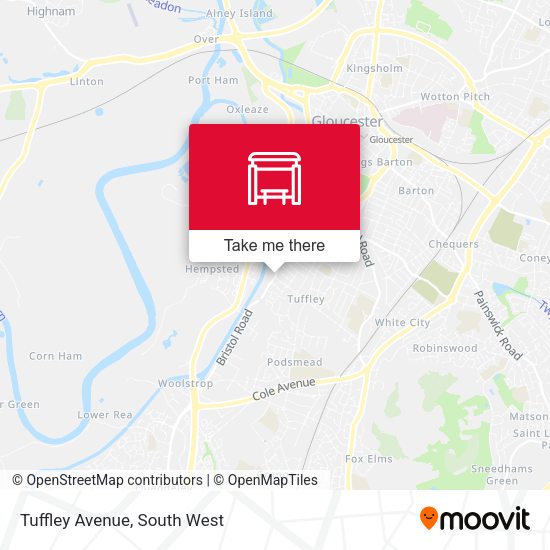 Tuffley Avenue map