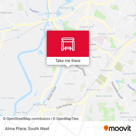 Alma Place map