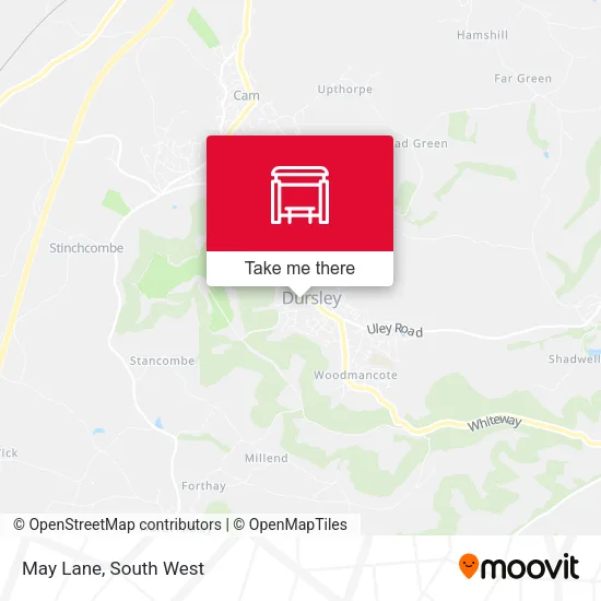 May Lane map