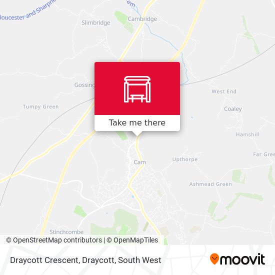 Draycott Crescent, Draycott map