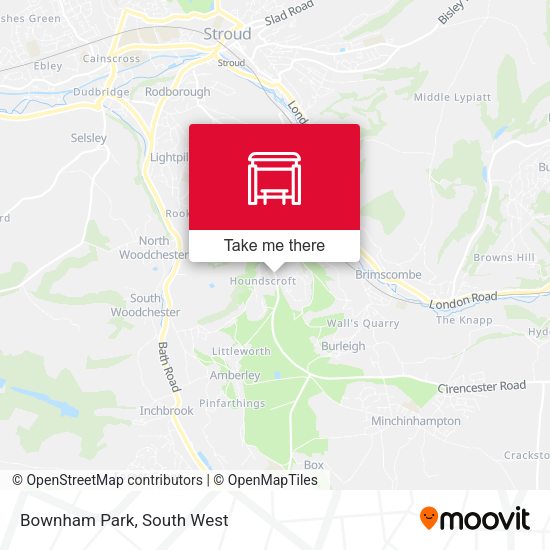 Bownham Park map