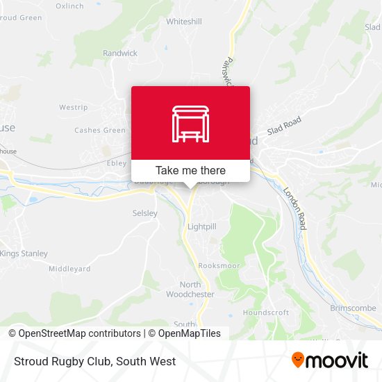 Stroud Rugby Club map