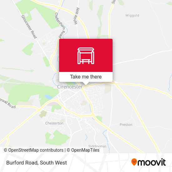 Burford Road map