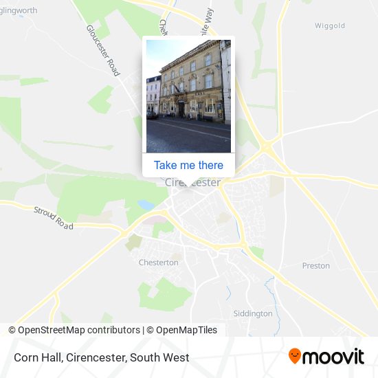 Corn Hall, Cirencester map