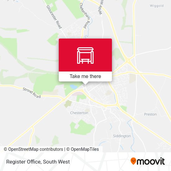 Register Office map