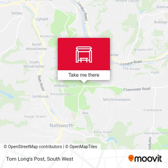 Tom Long's Post map
