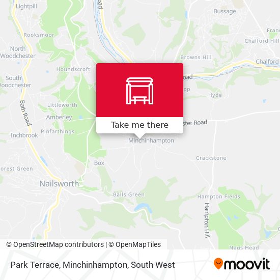 Park Terrace, Minchinhampton map