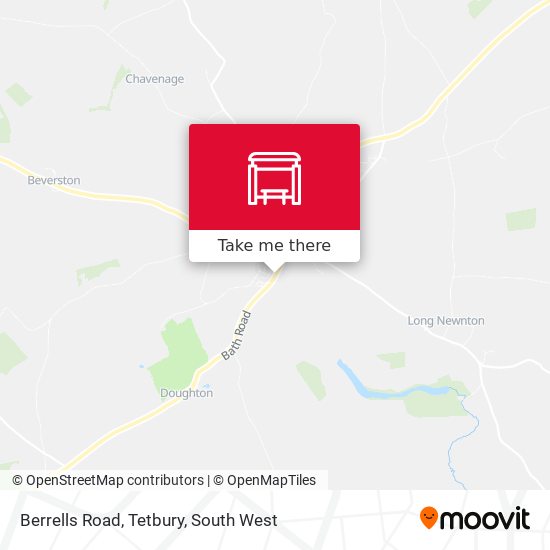 Berrells Road, Tetbury map