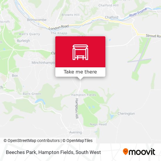 Beeches Park, Hampton Fields map