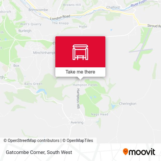 Gatcombe Corner map