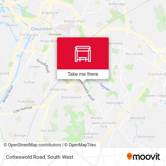 Cotteswold Road map