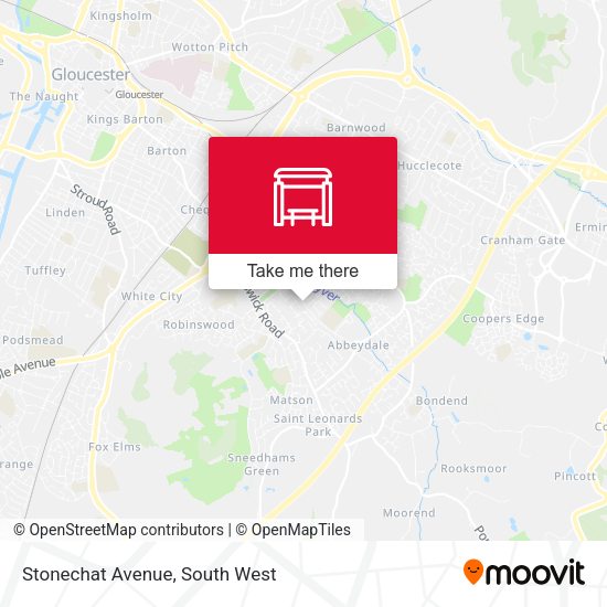 Stonechat Avenue map