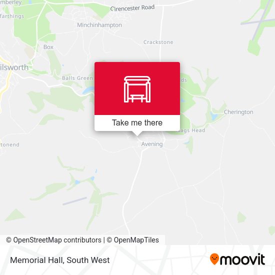 Memorial Hall map