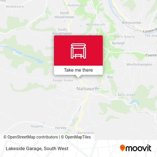 Lakeside Garage map