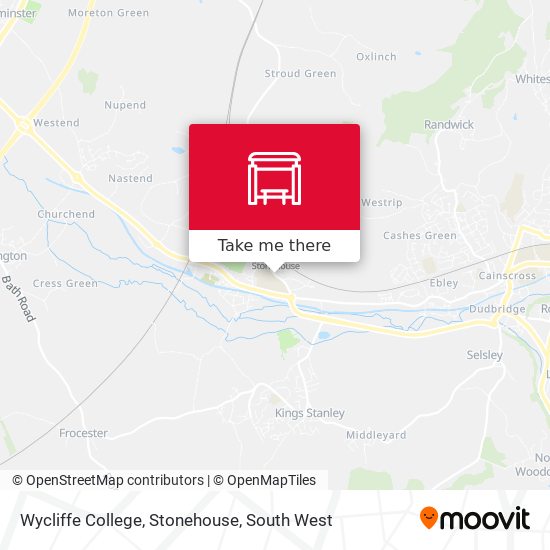 Wycliffe College, Stonehouse map