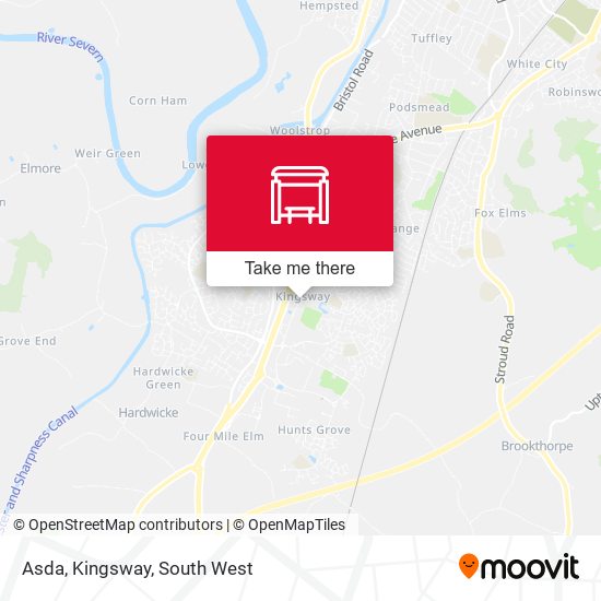 Asda, Kingsway map