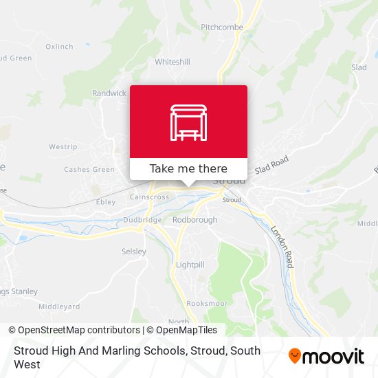 Stroud High And Marling Schools, Stroud map