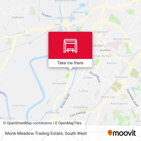 Monk Meadow Trading Estate map